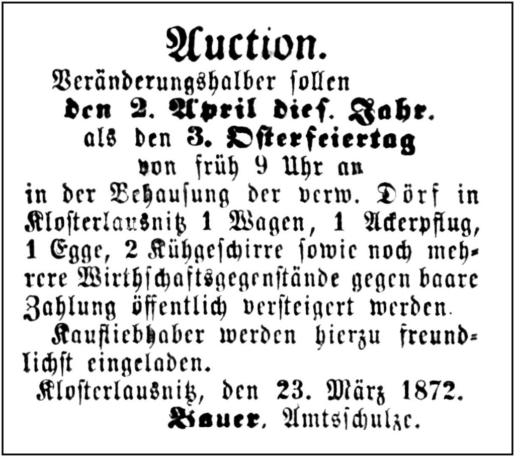 1872-04-02 Kl Versteigerung Doerf